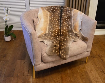 European fallow deer hides 100% natural size skin hide rug, prime quality, leather Luxury Skin