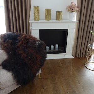 Real Icelandic Sheepskin Rug Scandinavian Decor Sofa Sheepskin throw Chair Cover Natural Sheep Skin Rugs Unique Color