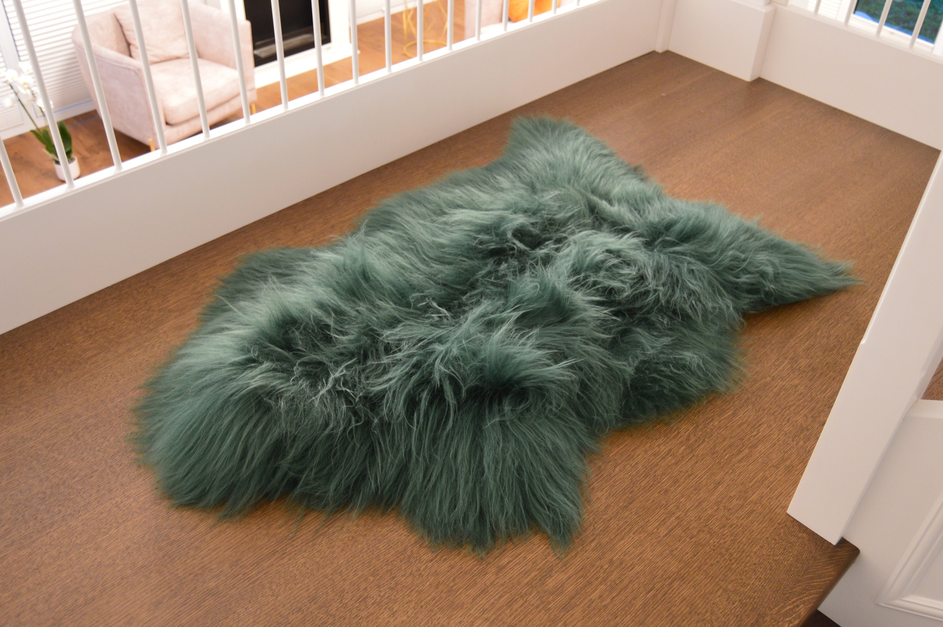 Sheepskin Rug Green from Tandy Leather