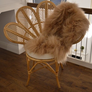 Genuine Natural Icelandic CAPPUCCINO Sheepskin Rug, Pelt, carpet, Giant Sheepskin rug, Birthday Gift Rug, Exclusive Sheepskin SIZE