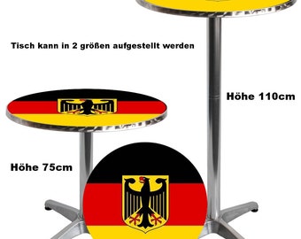 Bar table or bistro table country flags Germany and other European Football Championships