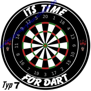 Bartafel of bistrotafel met dartprint, dartbord in verschillende motieven afbeelding 7