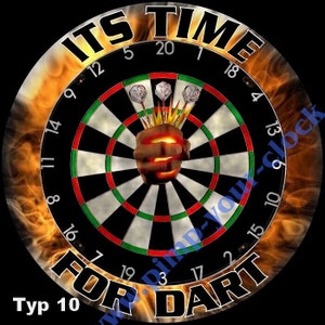 Bar table or bistro table with print dart dartboard in various designs image 10