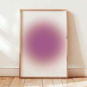 Aura Poster Gradient Wall Art Purple » Positive Wall Art Energy Spiritual, Abstract Gradient | Trendy Y2K Boho Decor - Aura Art