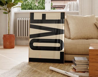 Wanddeko Poster Love – Poster gedruckt » Trendige Wandbilder | Wand- und Raumdekoration für dein Zuhause – Geschenkidee Freundin & Familie