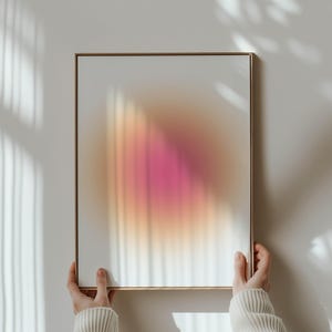 Aura Poster Gradient Wall Art » Positive Wall Art Energy Spiritual, Abstract Gradient | Trendy Y2K Boho Decor - Aura Art