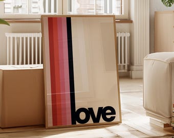 Wandkunst Poster Love – Poster gedruckt » Trendige Wandbilder | Wand- und Raumdekoration für dein Zuhause – Geschenkidee Freundin