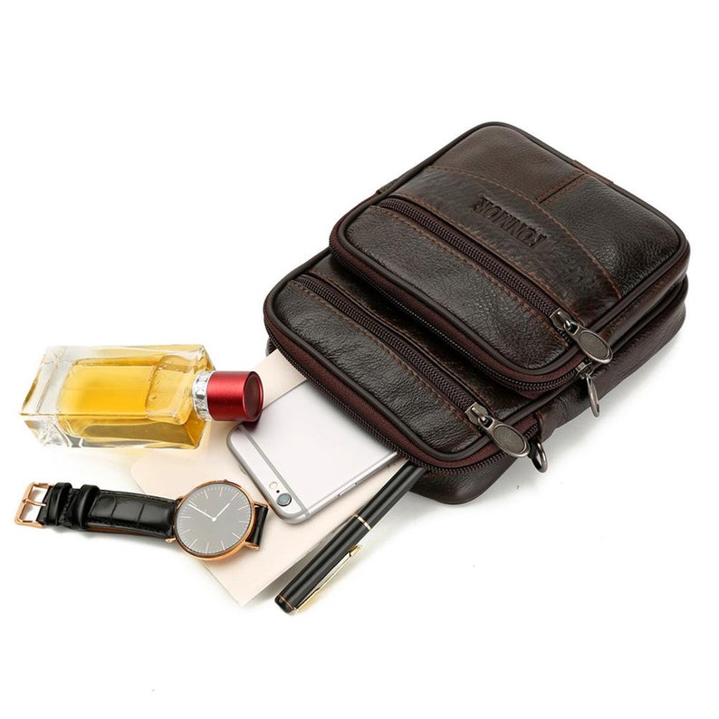 Men's Crossbody Bag Wallet Fanny Pack Coin Purse Mobile Phone Bag Leather Office Shopping main image 1