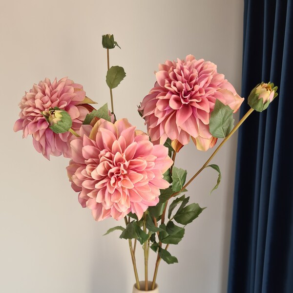 Artificial Dahlias Etsy