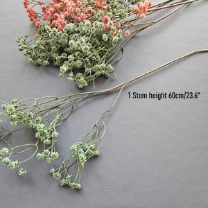 Gypsophila Babys Breath Flower Artificial Stems Green Red Million Star Flowers Table Decor Bouquet image 9