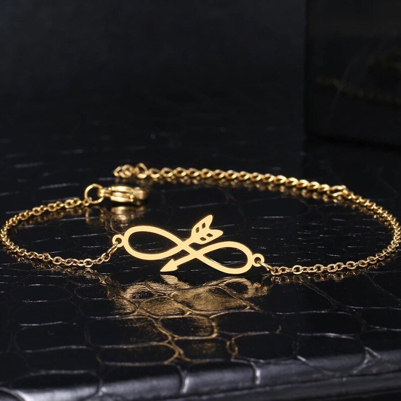 Infinity Symbol Bracelet Gold/silver Etsy