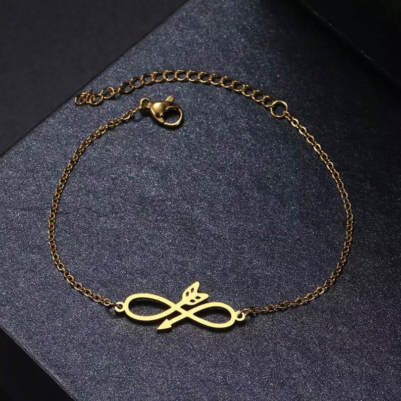 Infinity Symbol Bracelet Gold/silver Etsy
