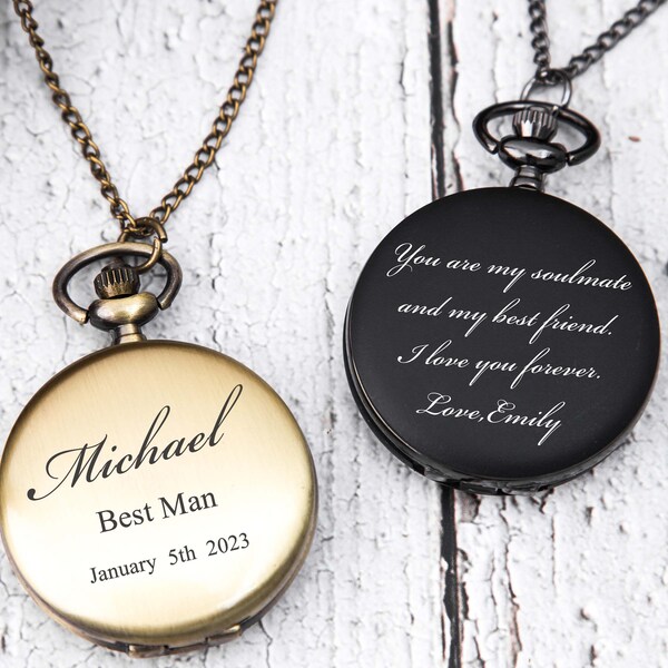 Custom Pocket Watch Etsy