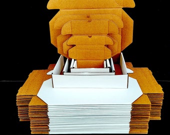 50-Pack White Corrugated Mailer Boxes, Subscription Packaging