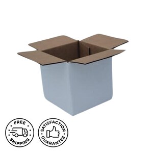 SUNLPH 50 Pack Small Shipping Boxes - 4x4x1 Inch Black Corrugated Cardboard, Mailing & Moving - View #11