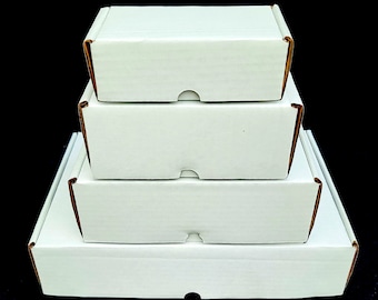 50-Pack White Corrugated Mailer Boxes, Subscription Packaging