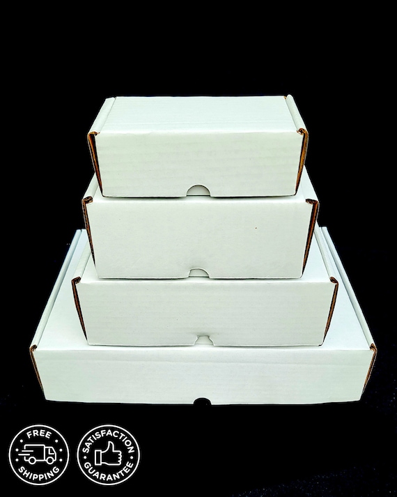 50-Pack White Corrugated Mailer Boxes, Subscription Packaging