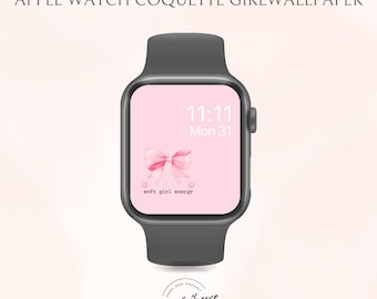 Tarcze zegarka Coquette | Tapeta Soft Girl Pink (pobieranie cyfrowe)