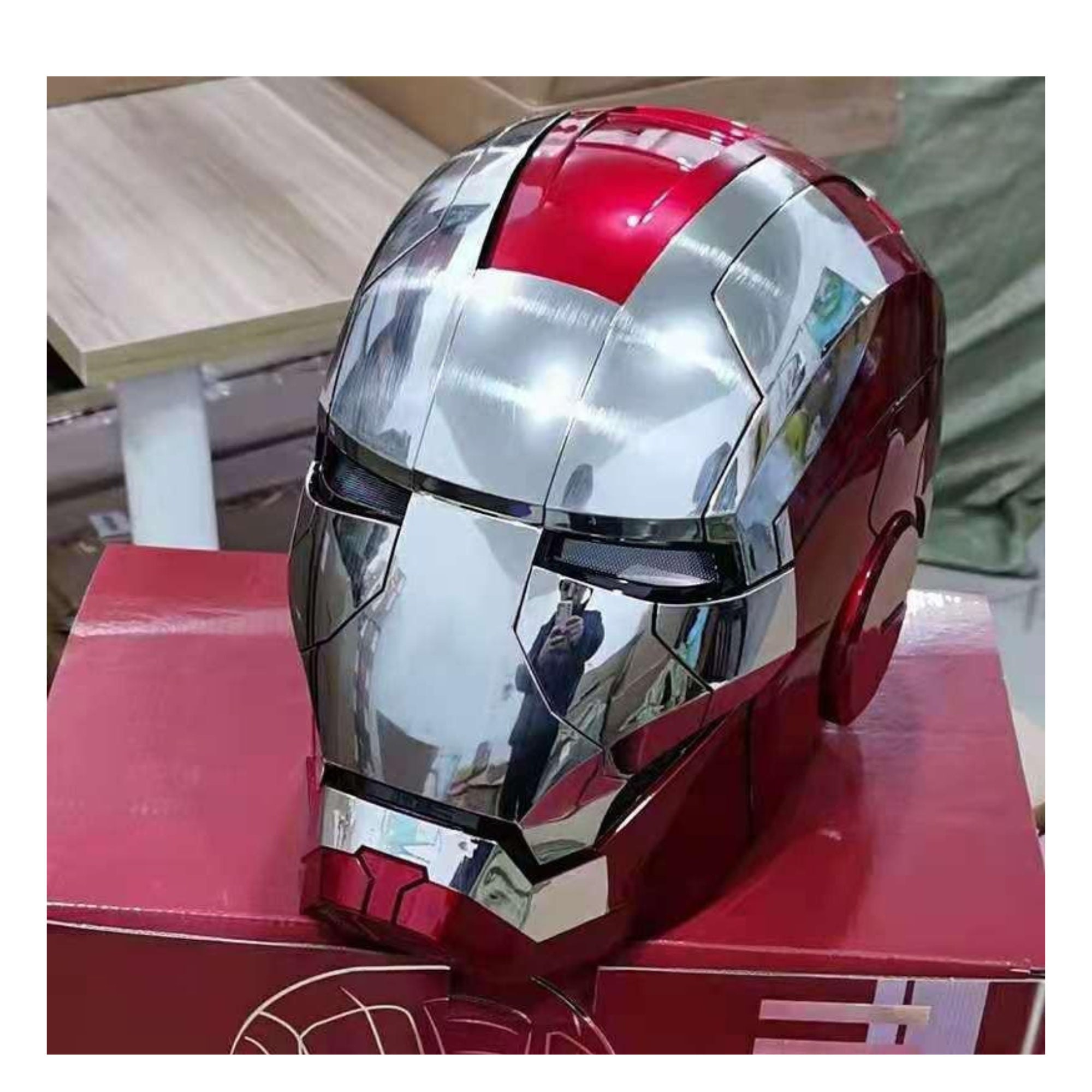 AUTOKING MK5 Iron Man Gold Mask 1:1 Wearable Helmet - Voice Control Cosplay