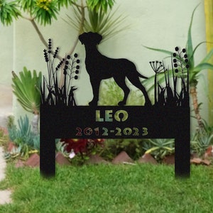 Great Dane Memorial Stake Sign Personalized,Pet Grave Markers Sign,Sign With Stake,Pet Loss Gift,Sympathy Sign,Great Dane Remembrance Stake
