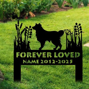 Australian Shepherd Memorial Stake Sign Personalized,Pet Grave Markers Sign,Sign With Stake,Pet Loss Gift,Sympathy Sign,Remembrance Stake