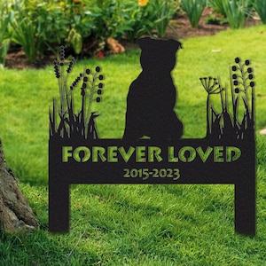 Staffordshire Bull Terrier Memorial Stake Sign Personalized,Pet Grave Markers Sign,Pet Loss Gift,Sympathy Sign,Remembrance Stake