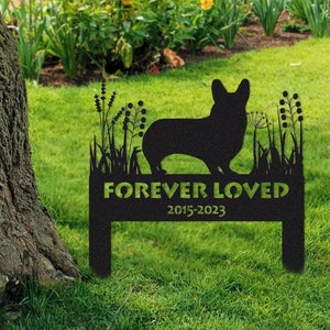 Corgi Memorial Stake Sign Personalized,Pet Grave Markers Sign,Corgi Gift,Sign With Stake,Pet Loss Gift,Sympathy Sign,Remembrance Stake