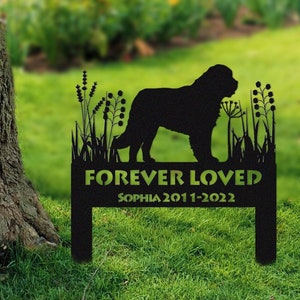Newfoundlands Dog Memorial Stake Sign Personalized,Pet Grave Markers Sign,Sign With Stake,Pet Loss Gift,Sympathy Sign, Remembrance Stake