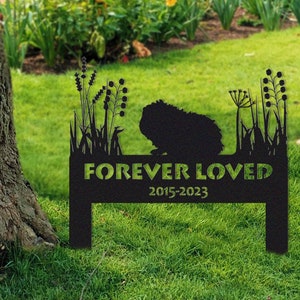 Guinea Pig Memorial Stake Sign Personalized,Pet Grave Markers Sign,Sign With Stake,Pet Loss Gift,Sympathy Sign, Remembrance Stake