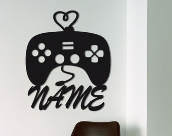 Game Controller Sign Personalized,Custom Game Room Decor,Video Game Sign,Gaming Zone Decor,Online Gaming,Gaming Gifts