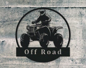 Off Road Metal Sign,UTV Name Sign,Custom UTV Off Road Metal Sign,Personalized Name Sign,Garage Decor,Gift for Off-Road Lover