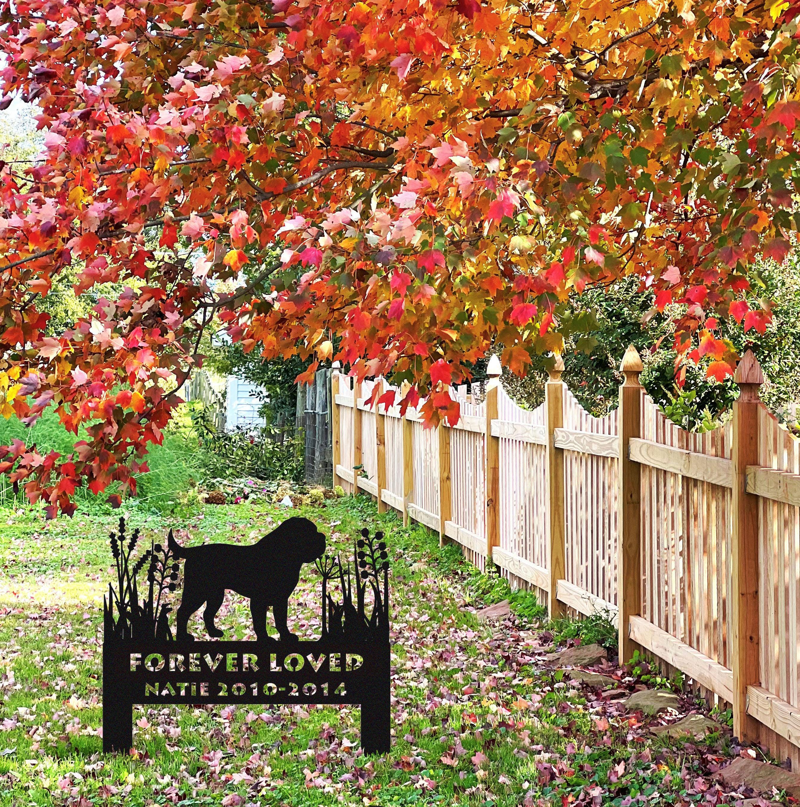 Mastiff Memorial Stake Sign Personalized,pet Grave Markers Sign,mastiff ...