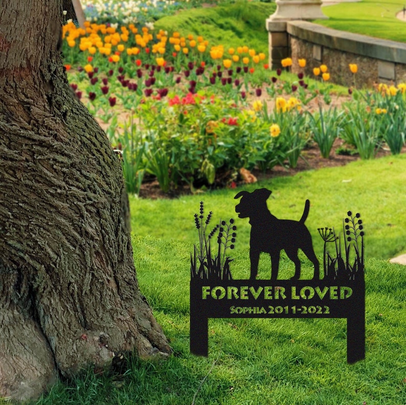 Jack Russell Memorial Stake Sign Personalized,pet Grave Markers Sign