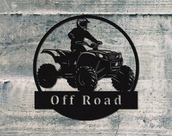 Off Road Metal Sign,UTV Name Sign,Custom UTV Off Road Metal Sign,Personalized Name Sign,Garage Decor,Off Road Name Sign Decoration For Room