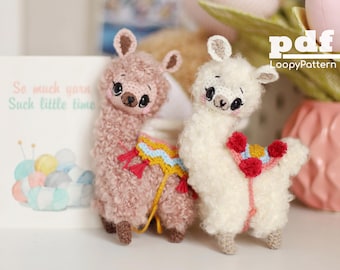 2 in 1 Crochet alpaca pattern, Amigurumi Llama pattern, PDF Digital Download, Valentine's Day toy gift