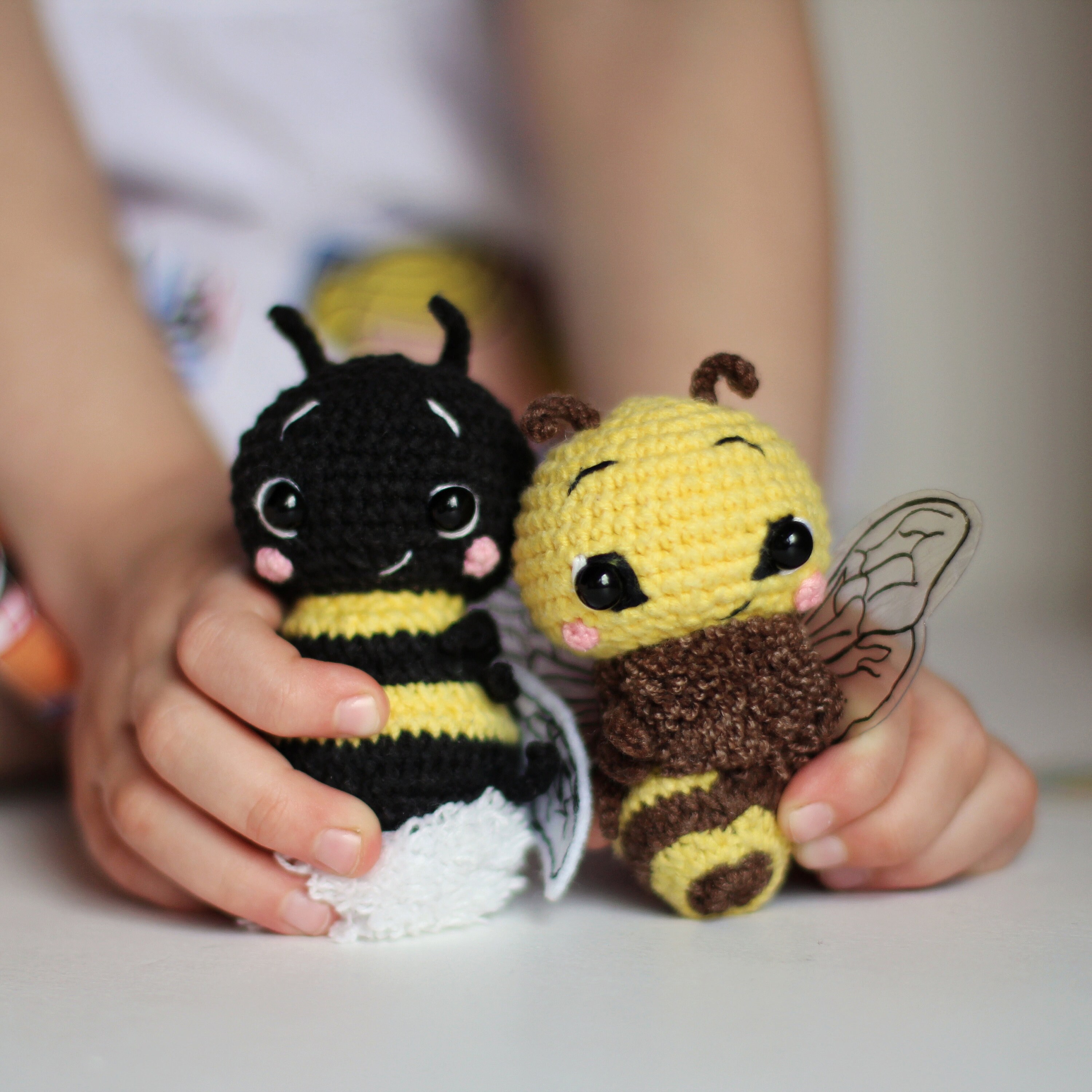 2 in 1 Crochet Pattern Bee, Amigurumi Bumblebee Pattern, PDF Digital ...