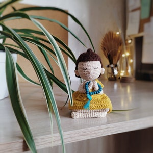 Little Buddha Amigurumi Pattern. PDF Crochet Doll Tutorial. DIY Altar Decor Cute Monk by Crochery image 5