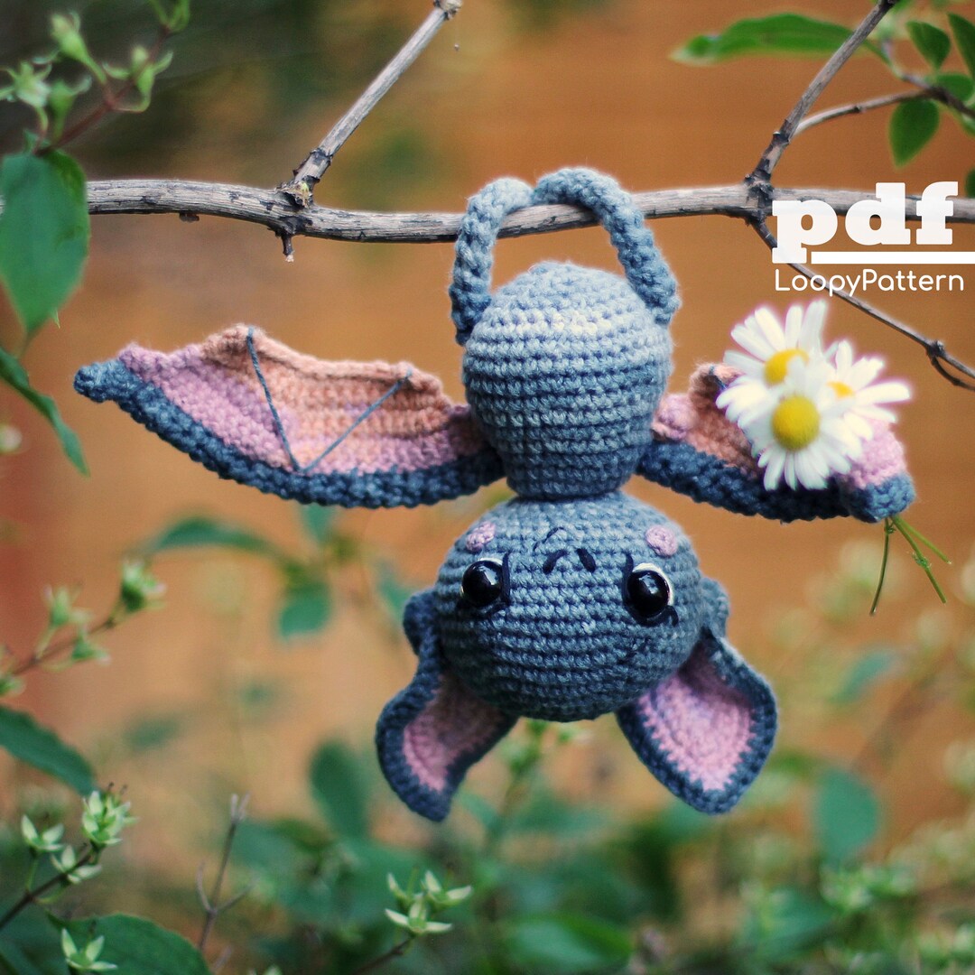 Crochet Pattern Bat, DIY Amigurumi Bat Halloween Pattern, PDF Digital ...