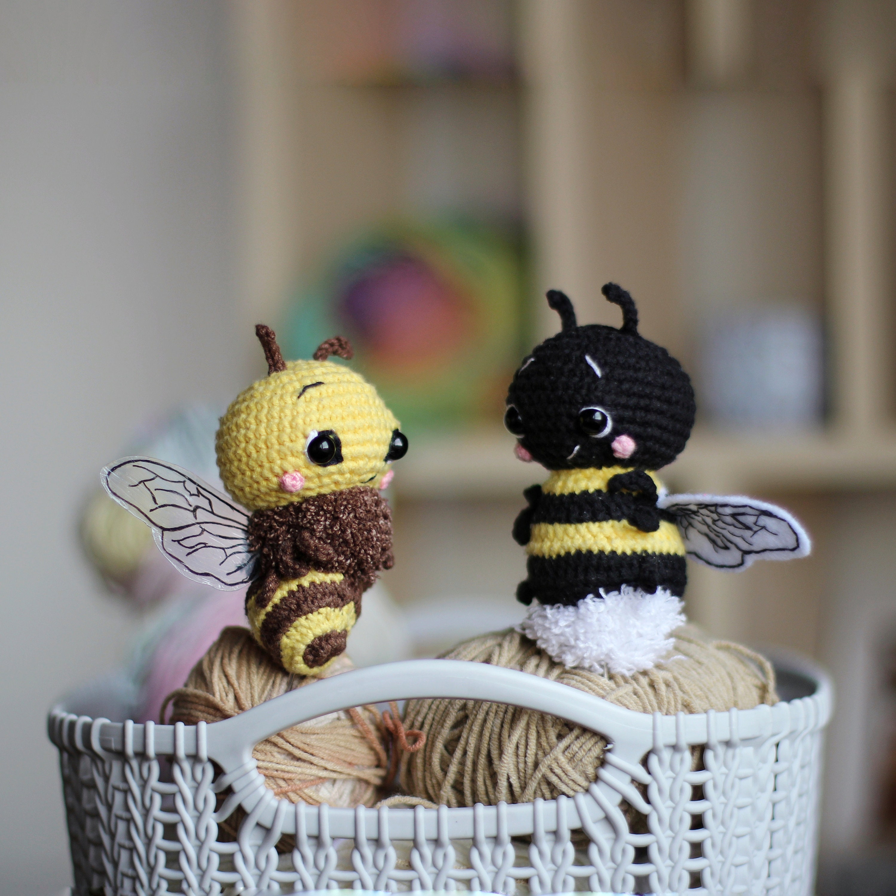 2 in 1 Crochet Pattern Bee, Amigurumi Bumblebee Pattern, PDF Digital ...