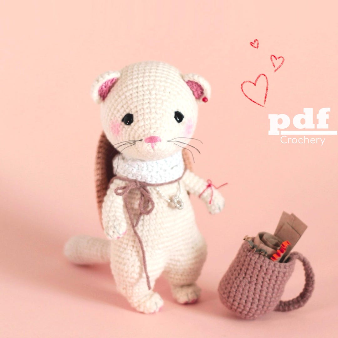 Weasel Rochet Pattern Crochet Weasel Xie Lian – No-sew Amigurumi Pattern (PDF) | Inspired by ...
