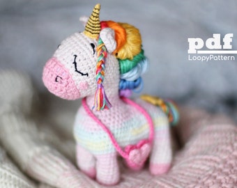 Crochet pattern unicorn, DIY Amigurumi Unicorn pattern, PDF Digital Download, how crochet unicorn, cute gift for baby