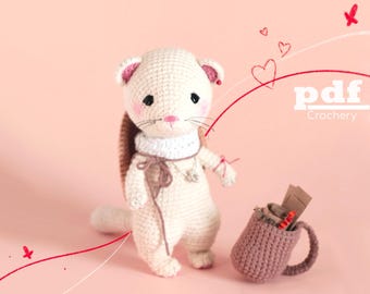 Crochet Weasel  – No-Sew Amigurumi Pattern (PDF) | Inspired by Chinese Donghua