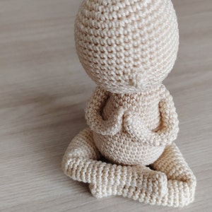 Little Buddha Amigurumi Pattern. PDF Crochet Doll Tutorial. DIY Altar Decor Cute Monk by Crochery image 9