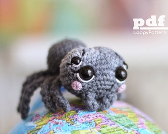 Crochet pattern spider, DIY Amigurumi Spider pattern, PDF Digital Download, cute toy for Halloween