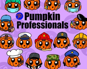 Pumpkin Professionals PNG Instant Download 15 images