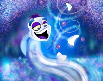 Boo Berry Halloween Cereal ~ 20 oz Skinny Tumbler Wrap JPEG digital download ~ Ghost