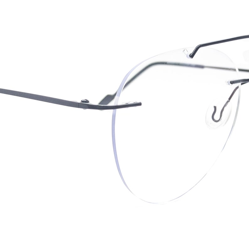 Rimless Aviator Blue Light Eyeglasses - Digital Eye Protection