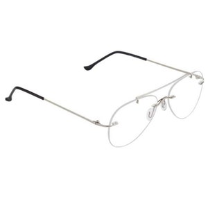 Comfortable Rimless Aviator Glasses - Anti Blue Light Eyewear