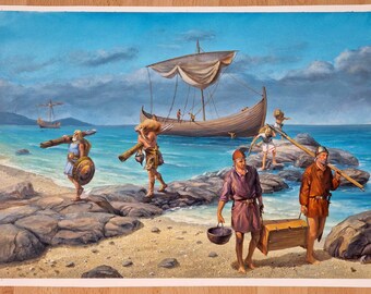 Illustrazione originale tratta da: The Discoverers (Schreiber / Thiemeyer), Ravensburger 1992