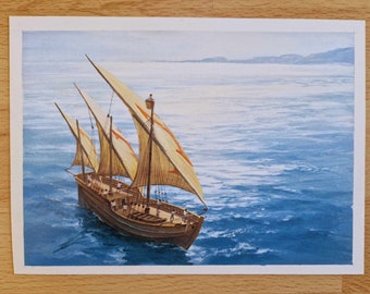 Originalillustration aus: Die Entdecker (Schreiber / Thiemeyer), Ravensburger 1992